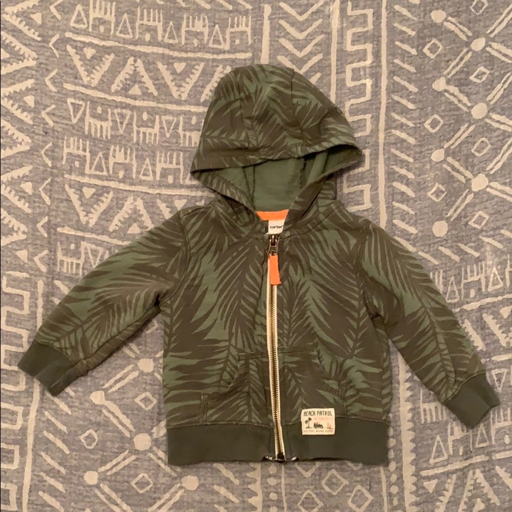 Carter’s Palm Leaf Infant Hoodie - 9 months